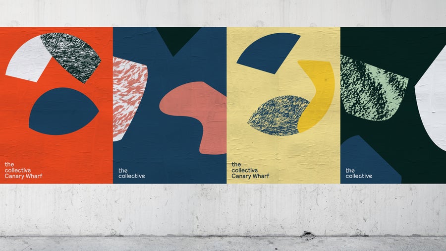 The new logo comes to life in these colourful posters.